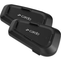 Helmet headset Cardo SPRT0101 Spirit Motorcycle Bluetooth Communication Headset Dual Pack, Black