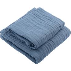 The Organic Company Fine Gift Set 2-pack Bath Towel Blue