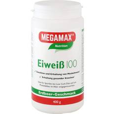 Megamax B.V. EIWEISS 100 Erdbeer Pulver 400 Gramm