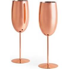 Gr8 Home Set Of 2 Copper Steel Prosecco 2pcs