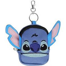 Disney Lilo and Stitch Blue Mini Backpack Keychain, Multi - Print