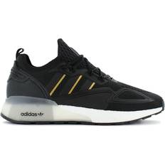 Adidas 11.5 Adults' ZX 2K Boost Lace-Up Black Synthetic Mens Trainers FZ3687