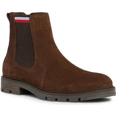 Tommy Hilfiger Men Boots Tommy Hilfiger Mens Suede Chelsea Boot Cocoa Brown