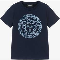 Versace Boys Navy Blue Medusa Cotton T-Shirt year