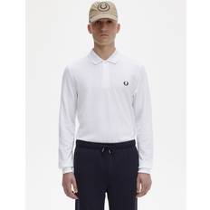 Fred Perry Women Polo Shirts Fred Perry Long Sleeve Polo Top, White