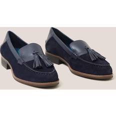 White Stuff Elba Leather Loafer In Navy