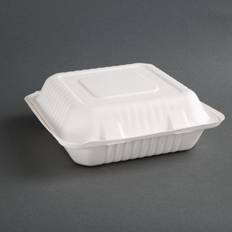 Fiesta Green Compostable Bagasse Hinged Food