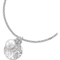 Dower & Hall Pearlicious Disc and Pearl Pendant Necklace