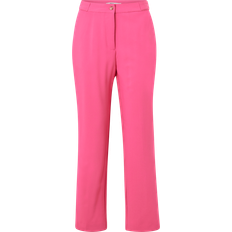 Pink - W34 - Women Trousers Only High Waisted Cigarette Pants