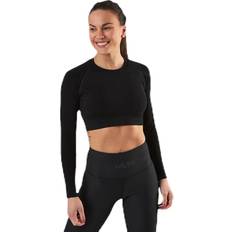 Gavelo Seamless Black Crop Top