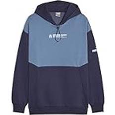 Puma Unisex Jumpers Puma Om Football Culture Hoodie Blue Man