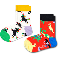 Socks Happy Socks Unisex Kinder pack Kids Dinosaur Rot, 4-6 Jahre