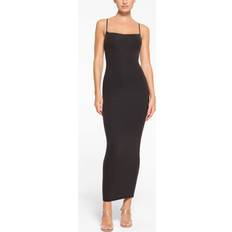 Long Dresses - Polyamide - Solid Colours SKIMS Womens Onyx Fits Everybody Ribbed Stretch-jersey Maxi Dress
