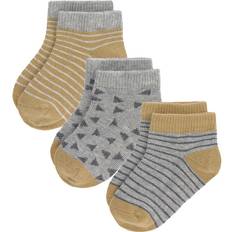 Lässig Kinder Sneaker Socken 3er Set/ Curry Größe 12-14