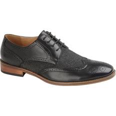 Goor Eye Leather Lined Brogue Gibson Shoe Black