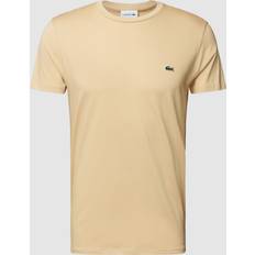 Lacoste Beige T-shirts Lacoste Men's Crew Neck Pima Cotton Jersey T-shirt Beige