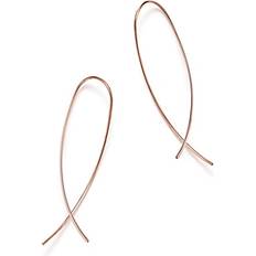 Bloomingdale's 14K Rose Gold Crossover Threader Earrings 100% Exclusive