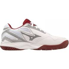 Unisex Racket Sport Shoes Mizuno BREAK SHOT AC Tennisschuhe Weiß/Cabernet/Papyrus Damen Grösse