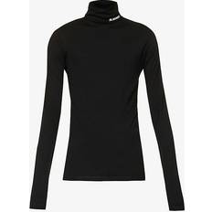 Men - Wool T-shirts & Tank Tops Jil Sander Black Printed Turtleneck 001 BLACK