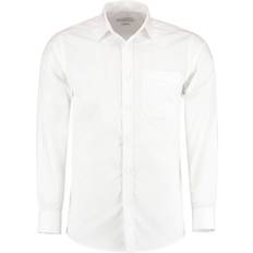 Kustom Kit Slim Short-Sleeved Shirt White in