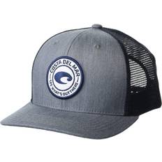 Costa Del Mar Adult Medallion Trucker Snapback Hat Gray