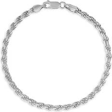 Esquire Men's Sterling Silver Rope Chain Bracelet