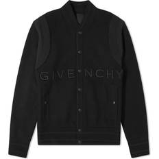 Wool Jackets Givenchy Black Varsity Bomber Jacket 001-BLACK