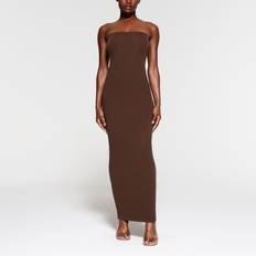 Long Dresses - Polyamide - Solid Colours SKIMS Brown Fits Everybody Tube Maxi Dress Cocoa
