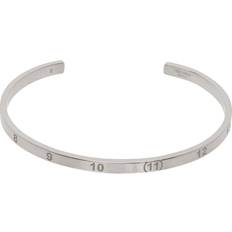 Maison Margiela Silver Engraved Cuff Bracelet 951 Silver