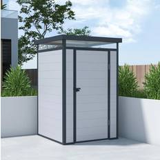 BillyOh Grey Sheds BillyOh York Pent Plastic Shed 4X4 (Building Area )