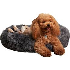 OHS Dog Bed Fluffy Plush Fleece Pet Calming