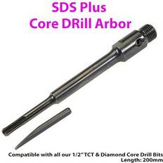 Loops 200mm SDS Hex Core Drill Arbor Bit Fits 1/2" BSP TCT & Diamond Core Drill