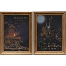 Plastic Framed Art Harry Potter Alumni Wall Set of 2 Express Framed Art