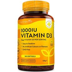 Nutravita Vitamin D3 1000iu 25ug 365 Sofgels