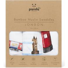 Panda London 100% Bamboo Baby Muslin Square 3 pack