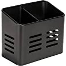 Wenko Baco cutlery storage basket, black powder-coated metal