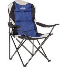 Charles Bentley Odyssey Blue and Grey Single Camping Chair