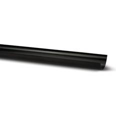 Polypipe Black Polypipe Half Round Gutter 112mm 2m