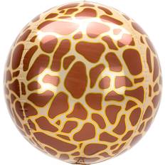 Anagram 15in Giraffe Print Orbz Animal Print Foil Balloon