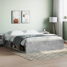 Bed Legs vidaXL Bed Frame Concrete