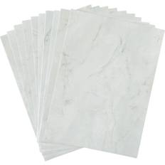 D-C-Fix A4 Self-adhesive Vinyl Sheets Craft Pack Marble Romeo White 10 Sheets White