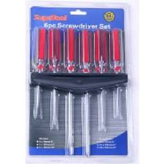 SupaTool Set & Rack Red/black Pan Head Screwdriver