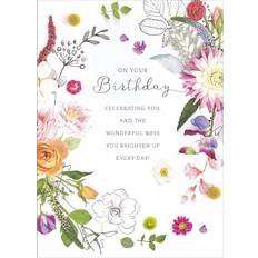 UK Greetings Celebrating You Floral Birthday Card Into The Meadow Range Cards