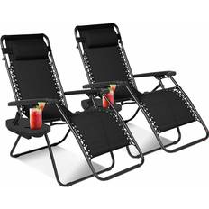 Metal Garden Chairs 2 PK Gravity Chair