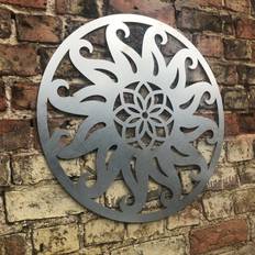 RW Norfolk Contemporary steel SUN Sign Metal Garden Ornament