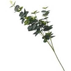 Homebase Green Eucalyptus Single Stem Flower Artificial Plant