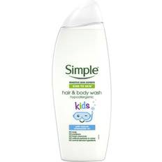 White Hair Care Simple Hypoallergenic Kids Hair & Body Wash 225ml