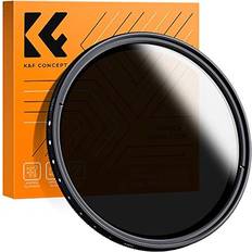 K&F Concept 67mm ND2400 Slim Variable ND Neutral Density Filter Adjustable Fader ND2 ND4 ND8 ND16 to ND400 Lens Filter Microfiber Cleaning Cloth for DSLR Cameras