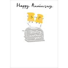 Woodmansterne Toast Anniversary Card