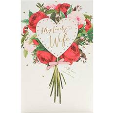 UK Greetings Wife Valentine's Day Card White